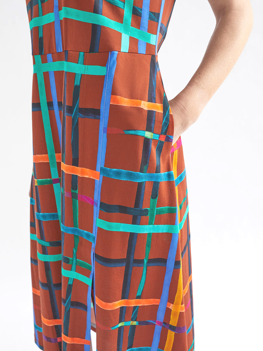 Dela T-Shirt Dress - Brea Check