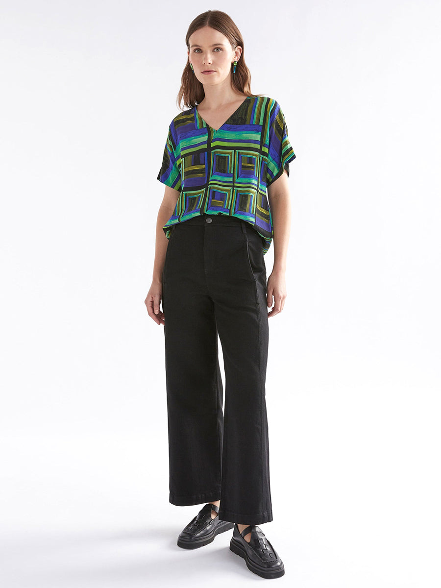 Ideell V-Neck Top - Salone Print