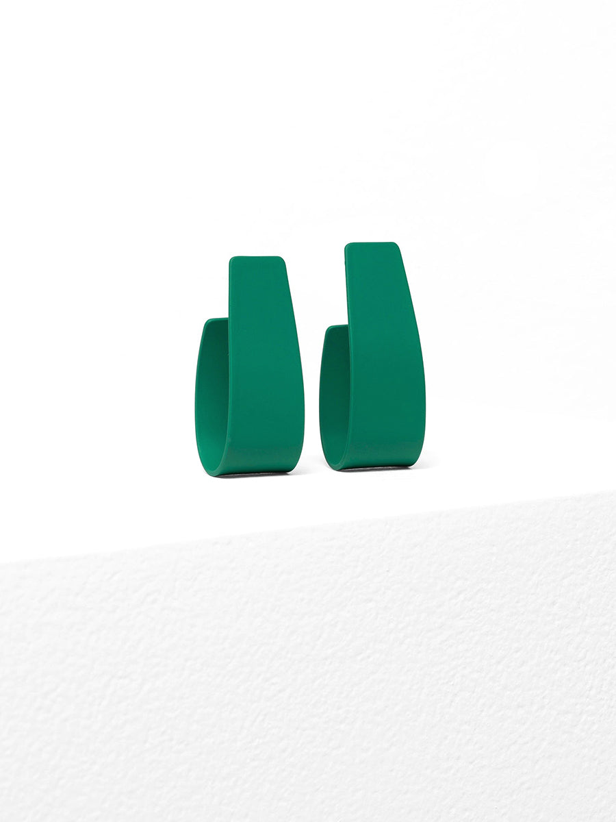 Viri Earrings - Jewel Green