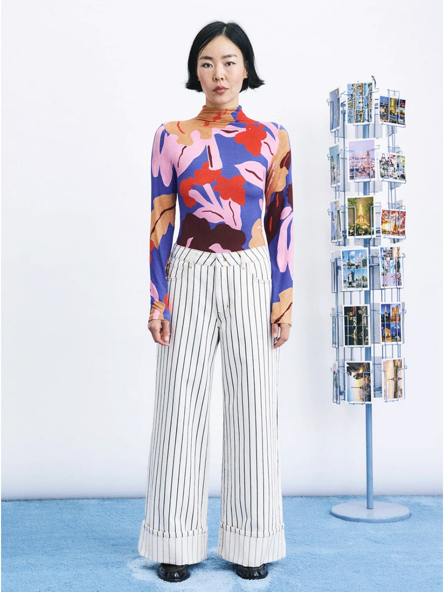 Yongin Long Sleeve Top - Kanzan Print