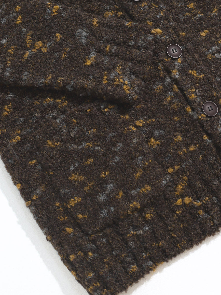 Buckley Boucle Cardigan - Brown
