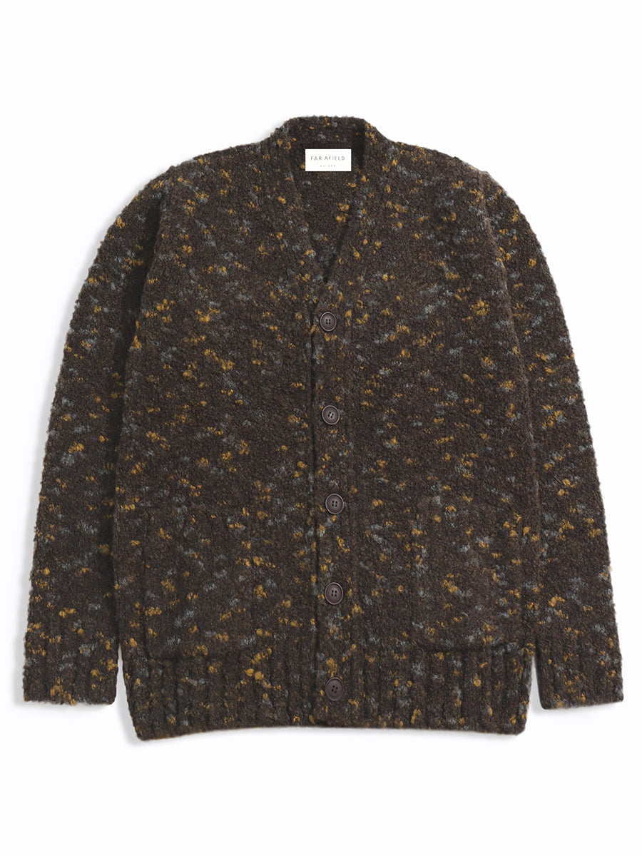 Buckley Boucle Cardigan - Brown