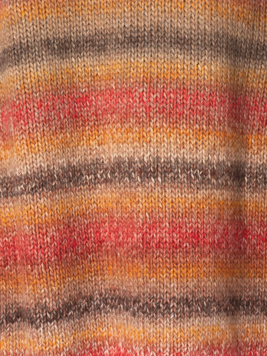 Nepalese Sunset Buckley Cardigan - Red Multi