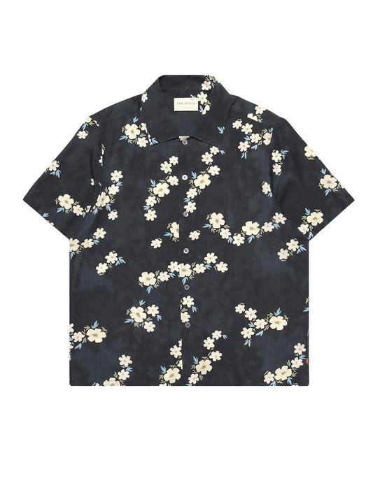 Busey Short Sleeve Shirt - Dark Navy Floral
