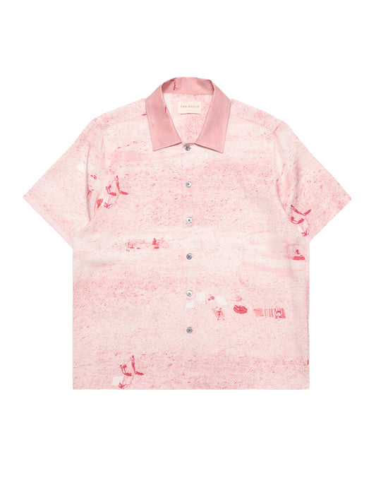 Busey Short Sleeve Shirt - Rose Beach Print