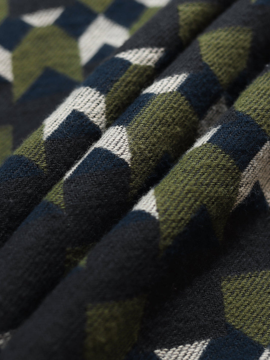 Hiro Jacquard Overshirt Jacket - Arrows