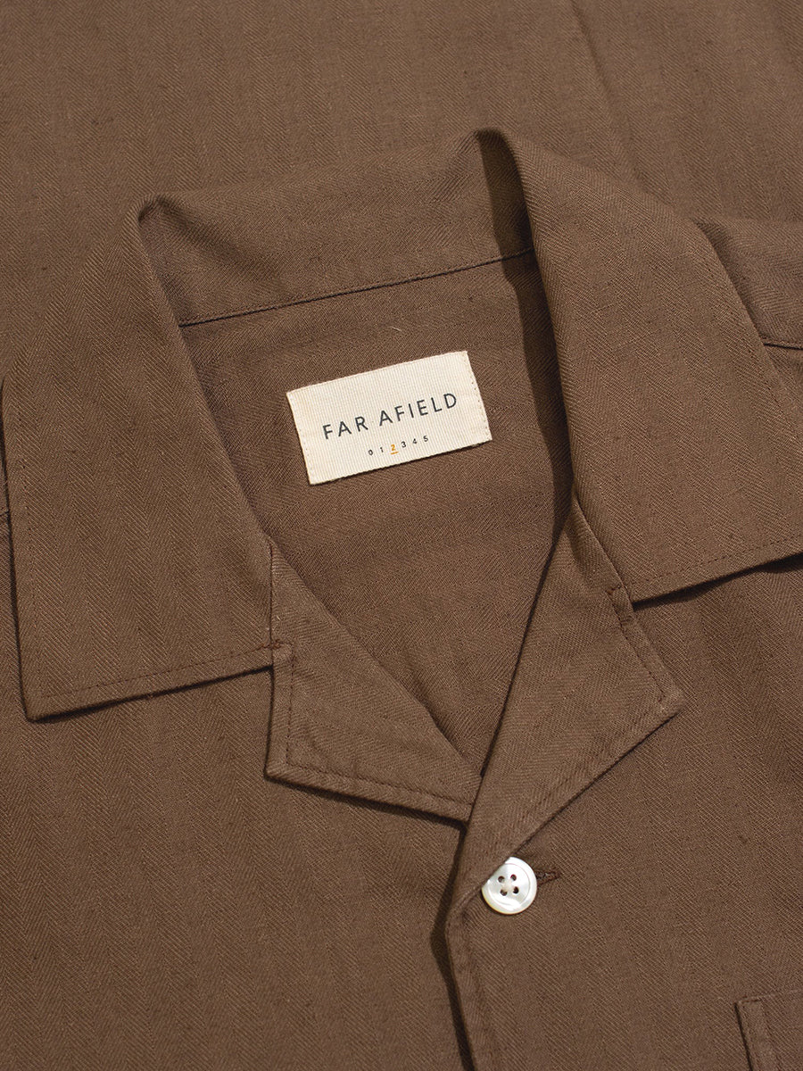 Hiro Long Sleeve Shirt - Dark Brown