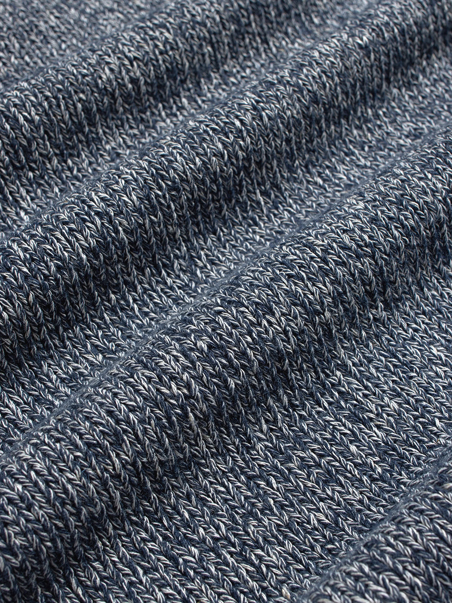 Kier Knit Short Sleeve Polo - Blue & White