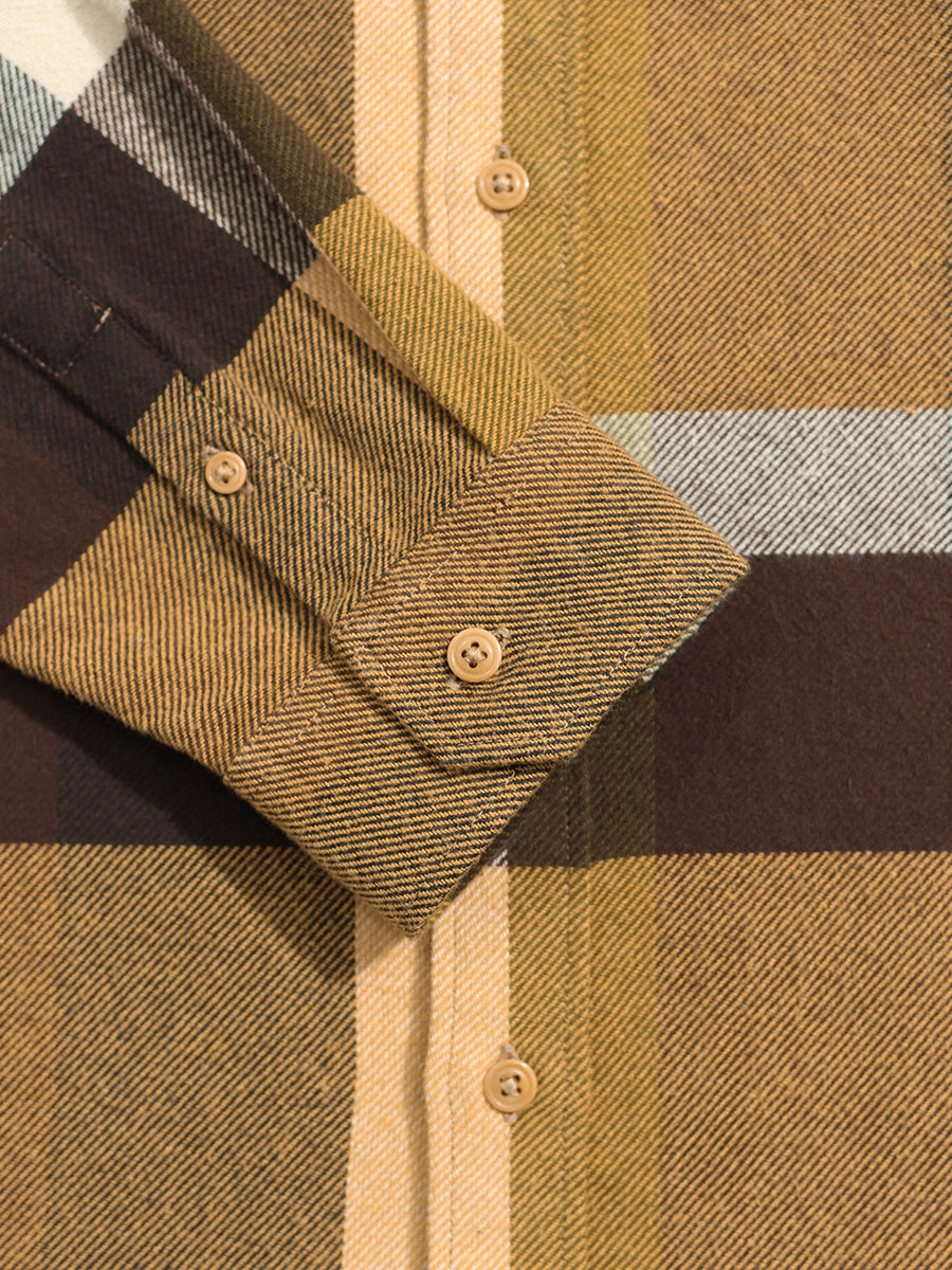 Larry Long Sleeve Shirt - Yellow Multi Check