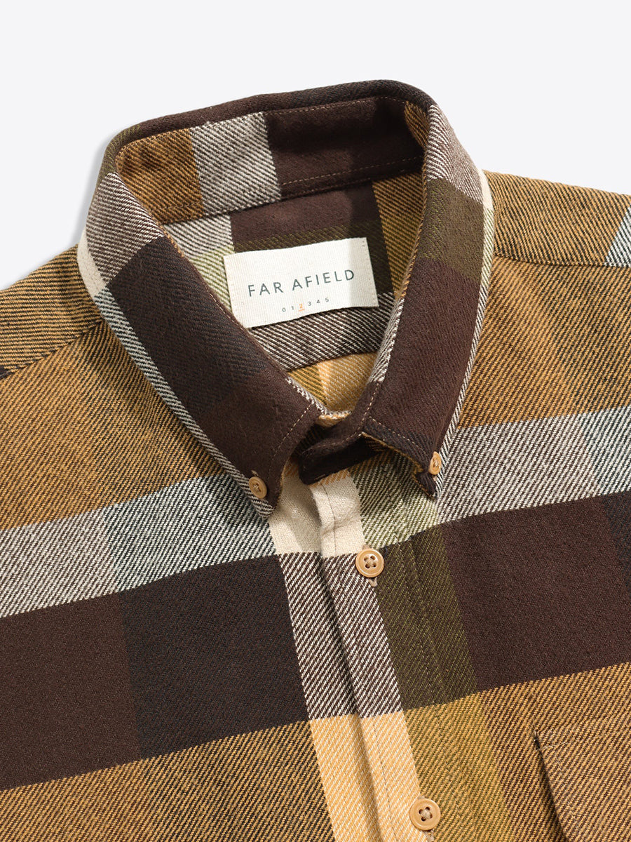 Larry Long Sleeve Shirt - Yellow Multi Check