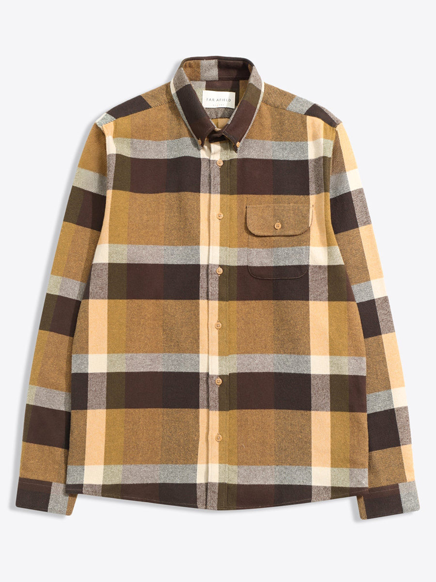 Larry Long Sleeve Shirt - Yellow Multi Check