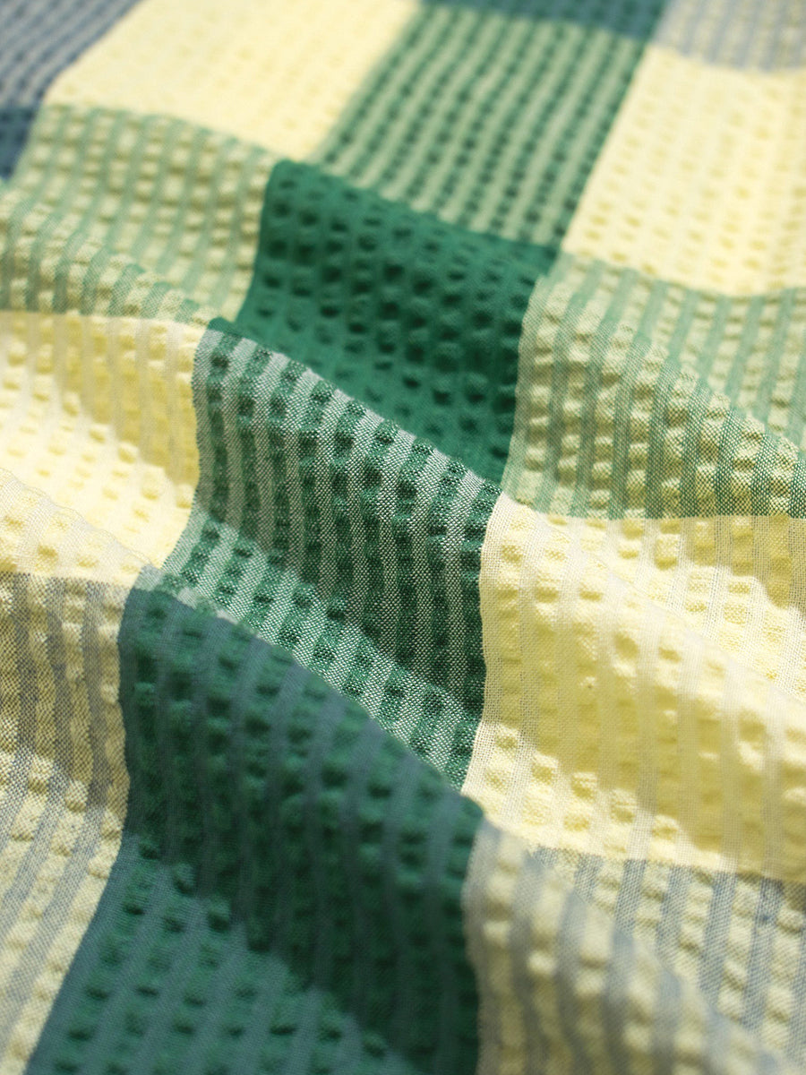 Classic Short Sleeve Shirt - Tropical Green Madras