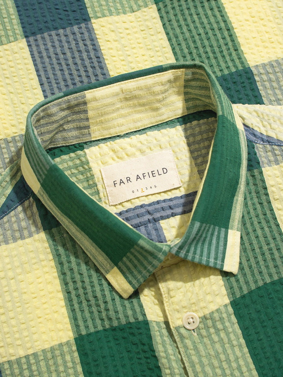 Classic Short Sleeve Shirt - Tropical Green Madras