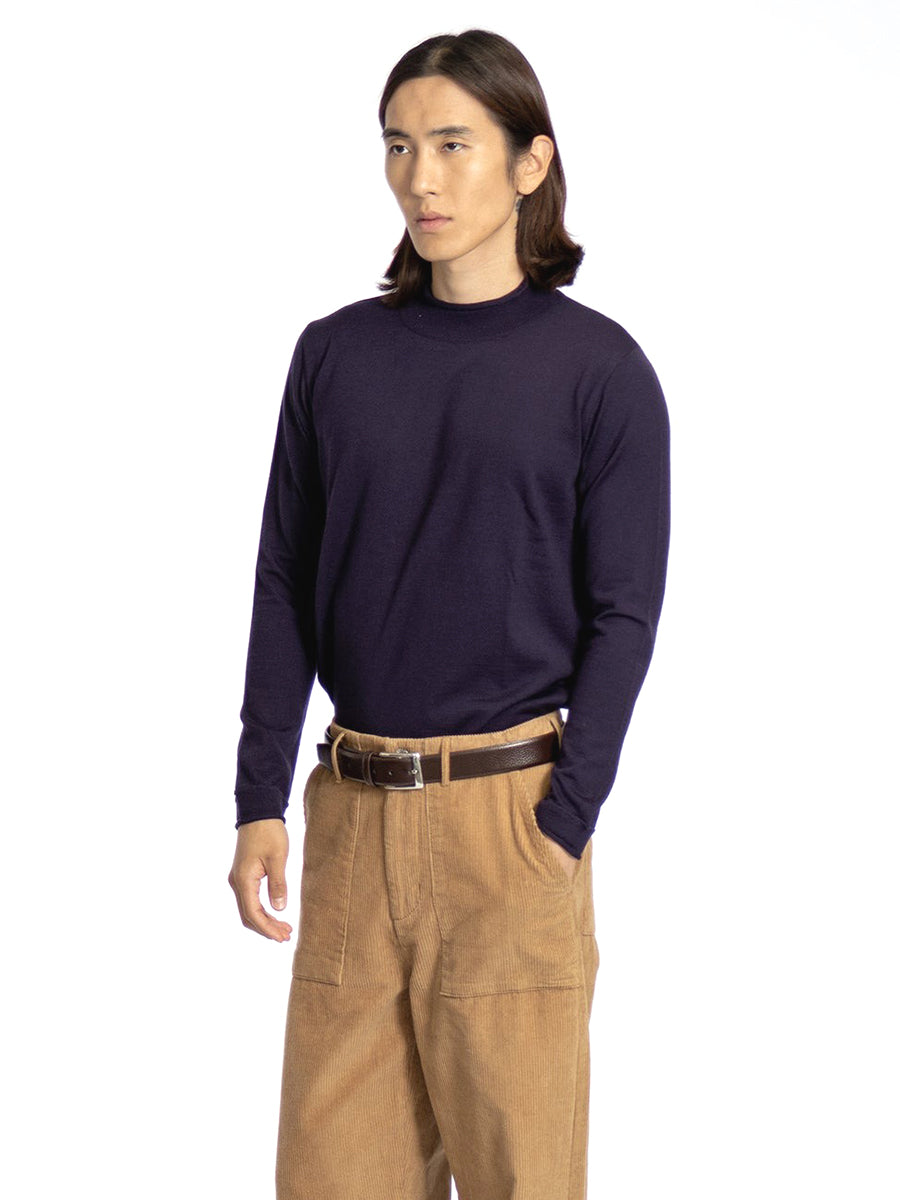 Sergey Roll Neck Sweater - Plumeria