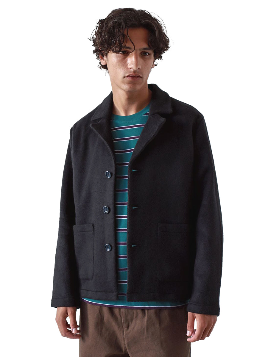 Zirkus Brushed Pile Blazer - Black