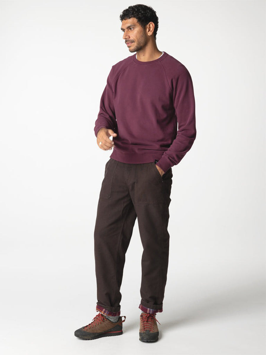 Basset Flannel-Lined Trousers - Burnt Umber