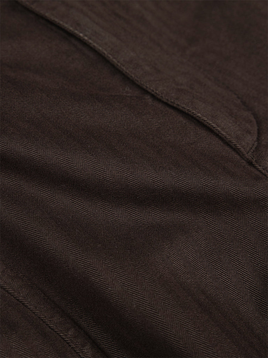 Croft Barrel Trousers - Burnt Umber