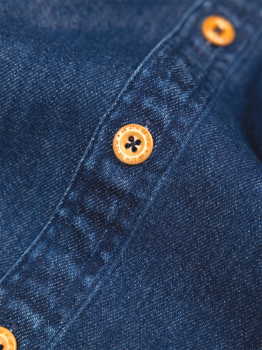 Eddystone Shirt - Mid-Wash Indigo Denim