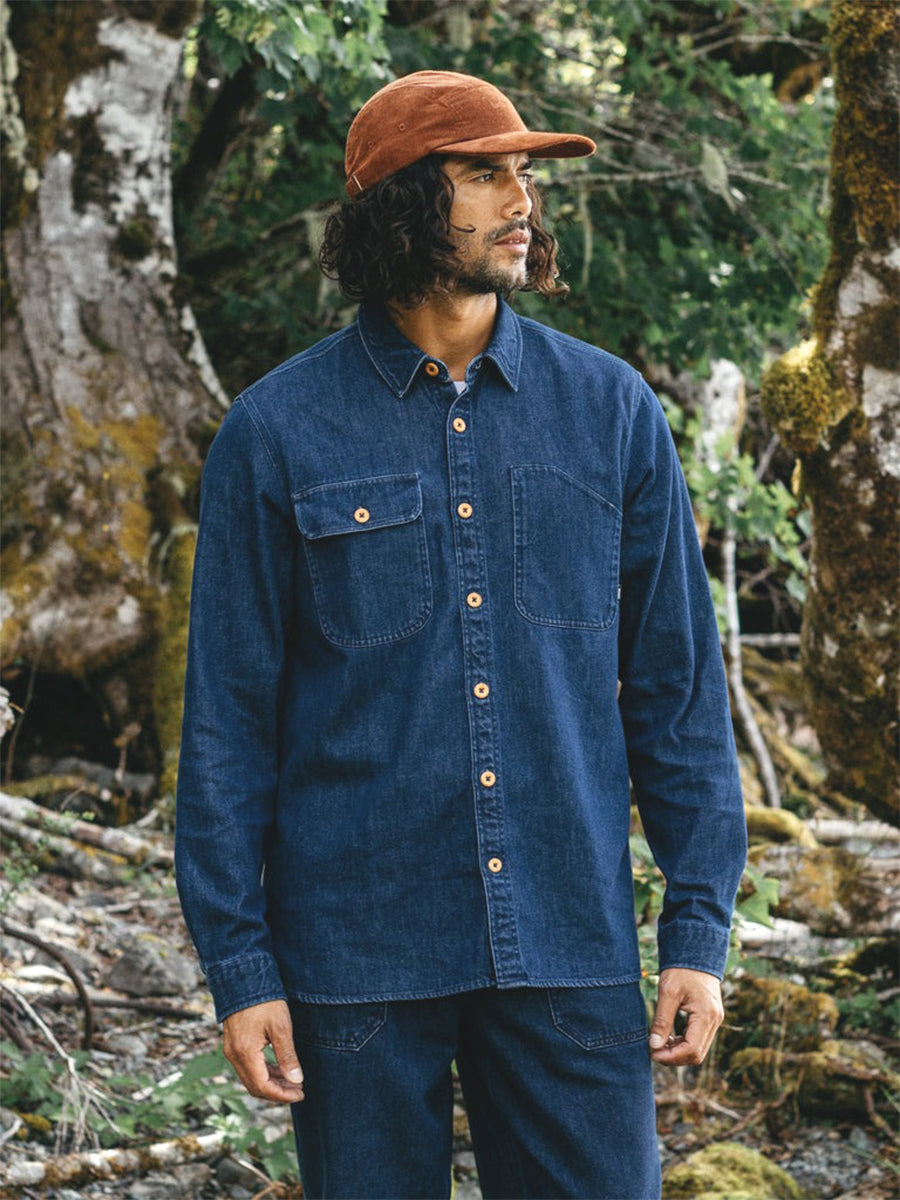 Eddystone Shirt - Mid-Wash Indigo Denim