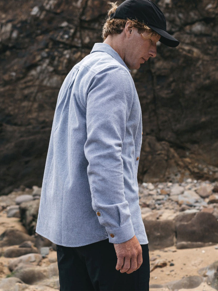 Gylly Shirt - Indigo Dobby