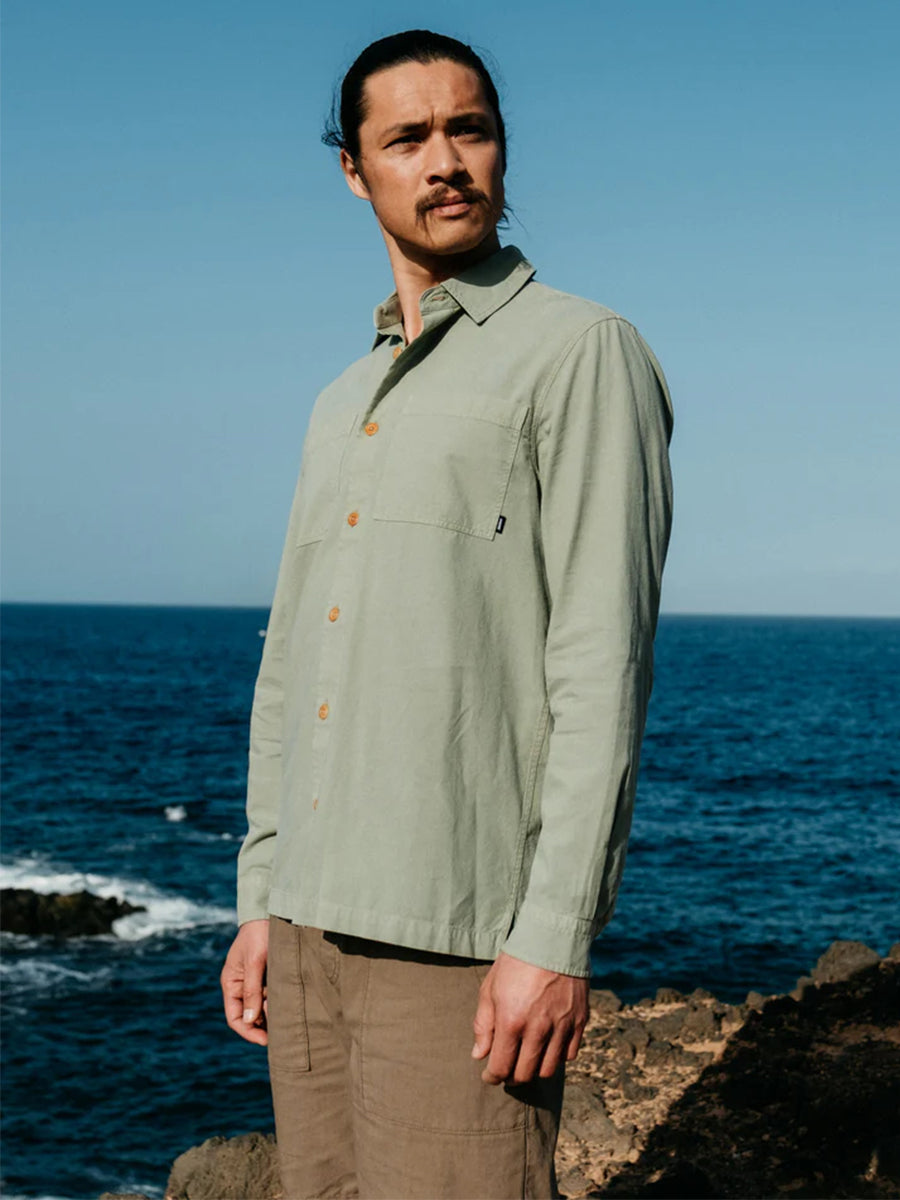 Hendra Long Sleeve Shirt - Mist Green