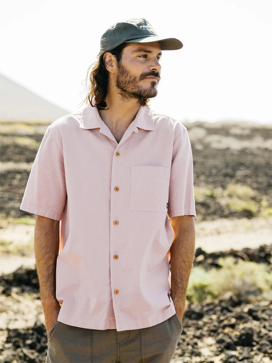 Hendra Short Sleeve Shirt - Rock Salt