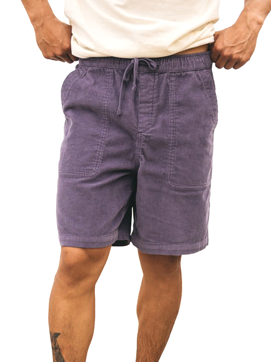 Jetty Cord Shorts - Violet Sky