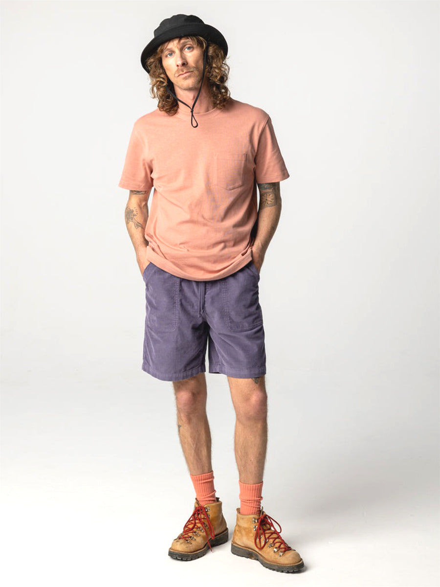 Jetty Cord Shorts - Violet Sky