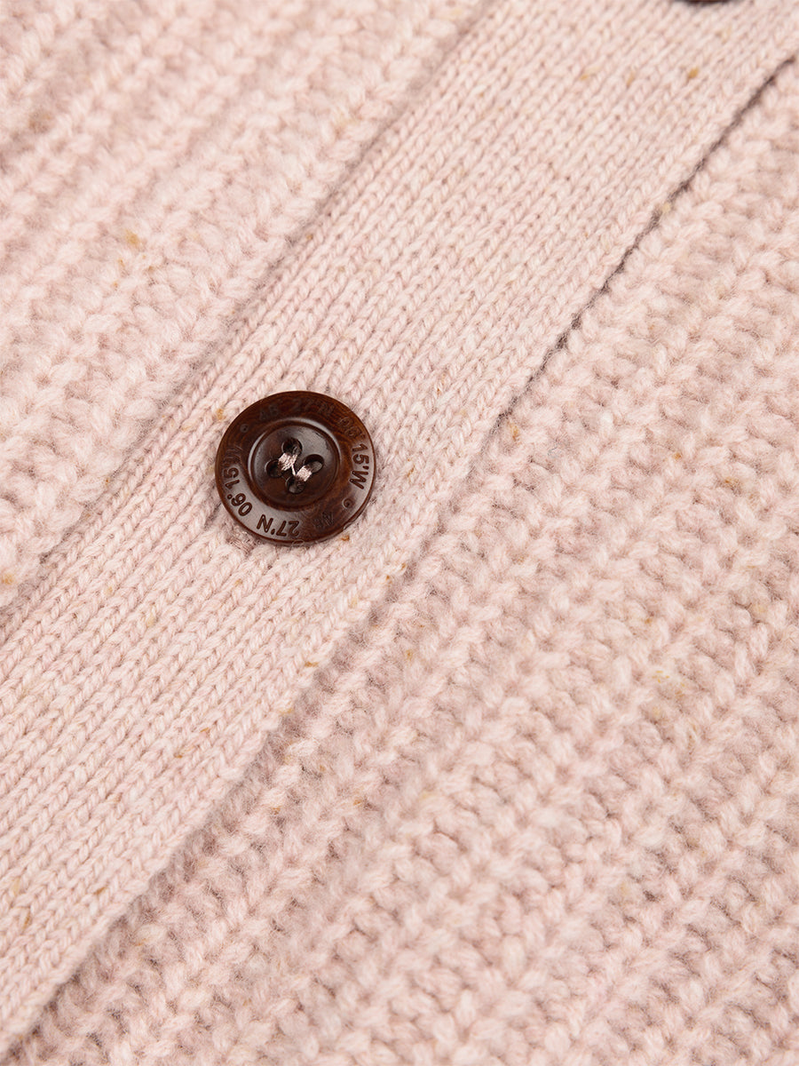 Mora Crew Cardigan - Blush Pink