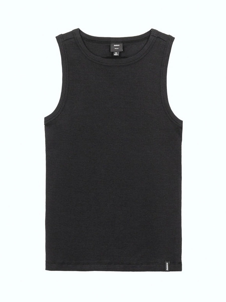 Powes Ribbed Tank - Black