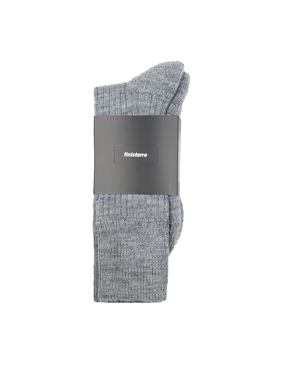 Ribbed Socks - Grey Marl