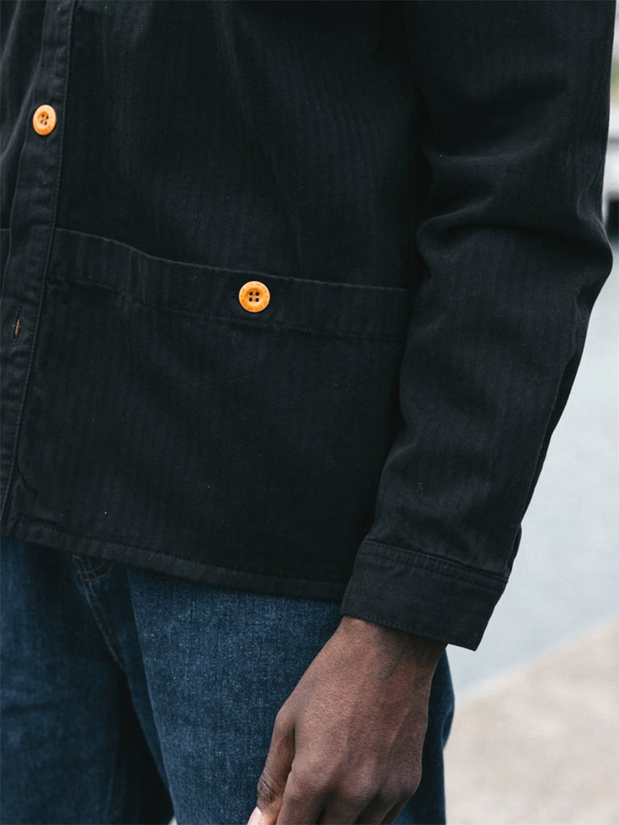 Tonkin Work Shirt - Washed Black