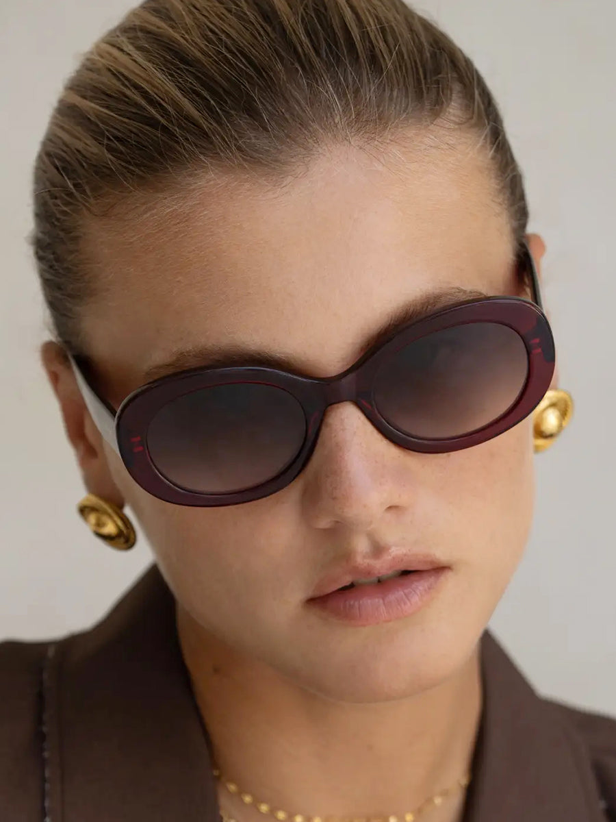 Aria Sunglasses - Dark Cherry