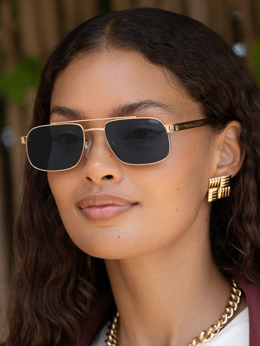 Vesper Sunglasses - Gold & Gray