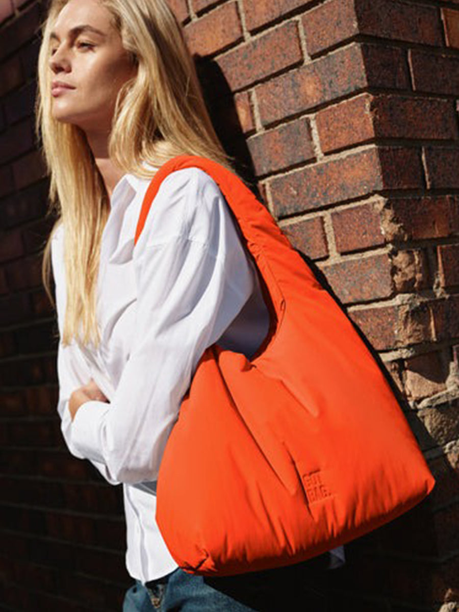 The Cloud Shoulder Bag - Hot Coral