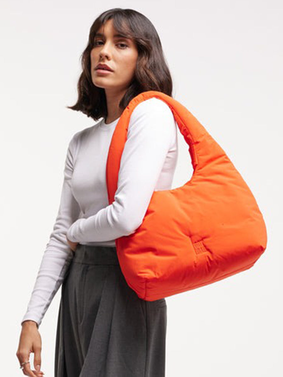 The Cloud Shoulder Bag - Hot Coral