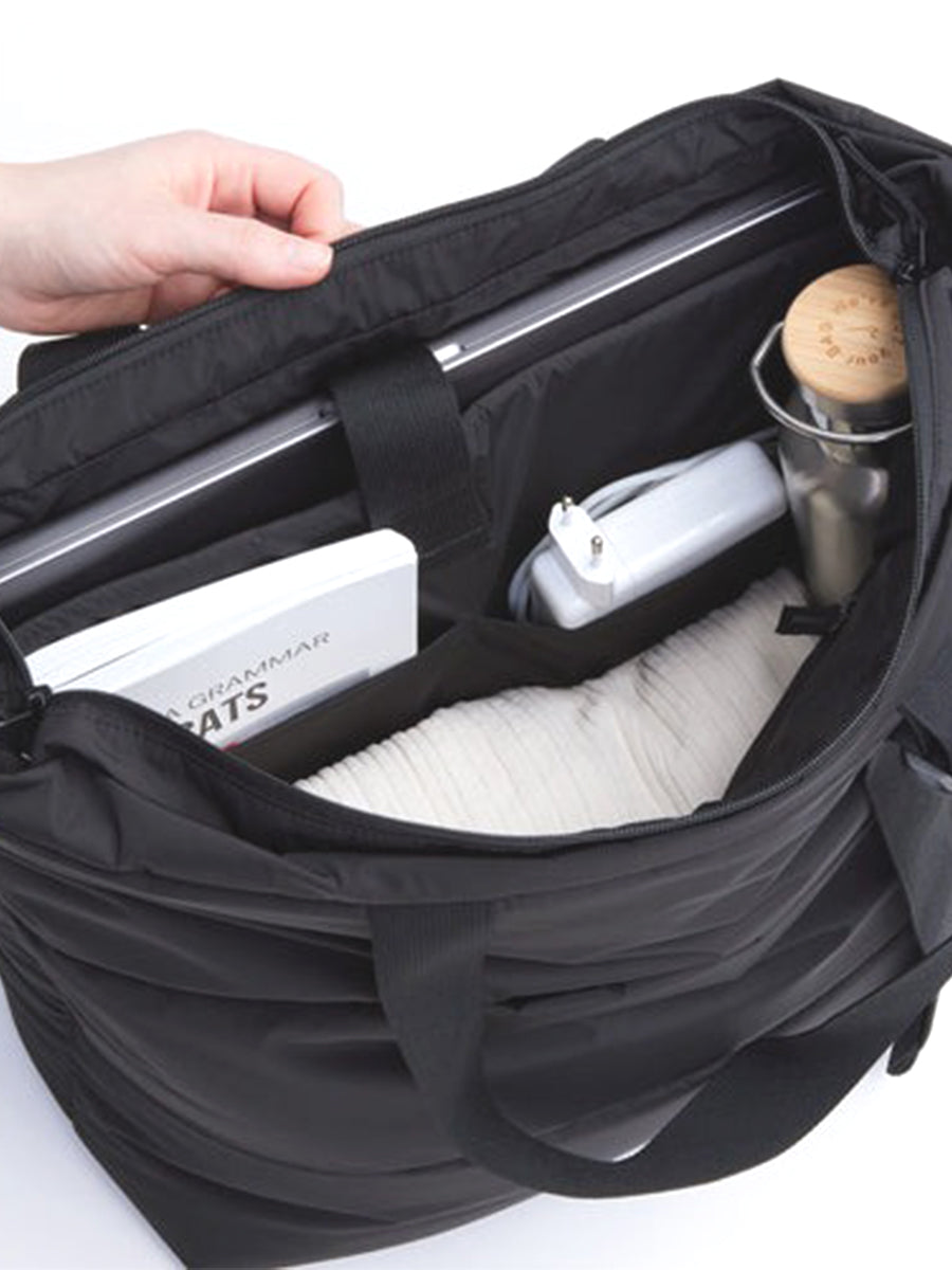 The Puffer Tote Bag - Black