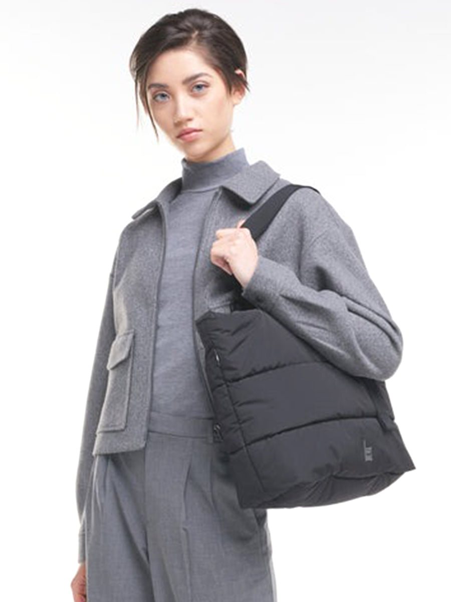 The Puffer Tote Bag - Black