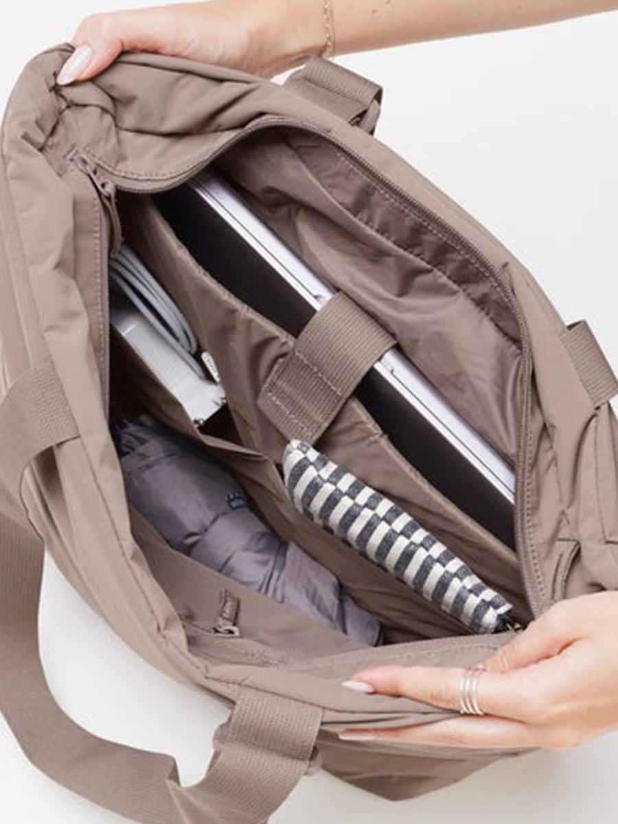 The Puffer Tote Bag - Oyster