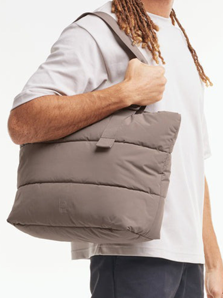 The Puffer Tote Bag - Oyster