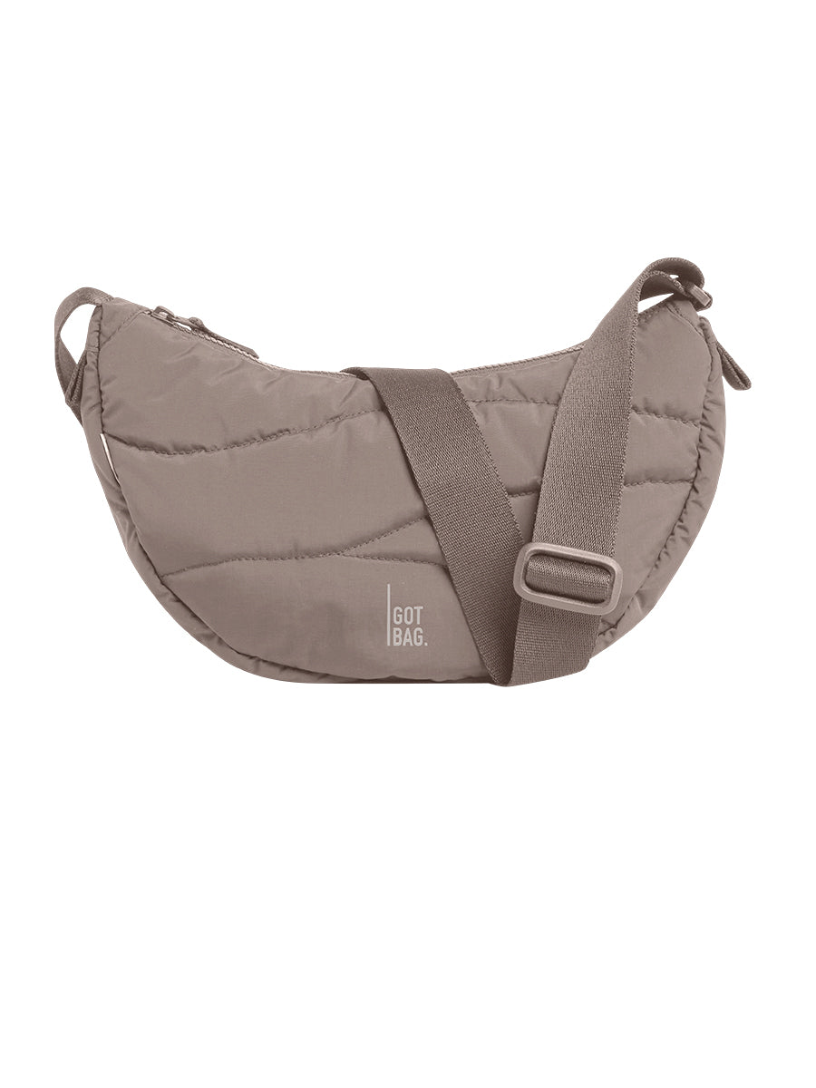 The Wavy Puffer Moon Bag - Oyster