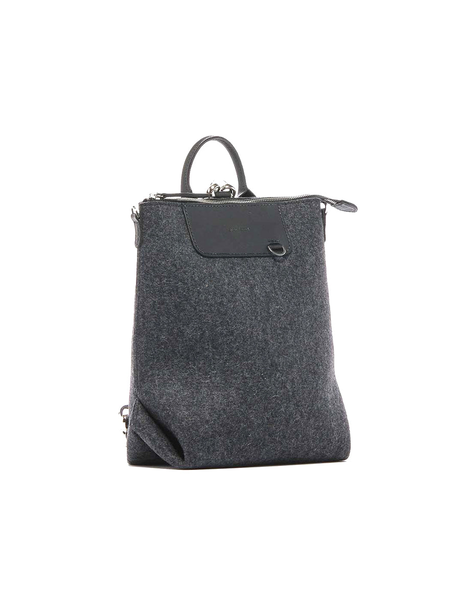 Bedford Wool Mini Backpack - Charcoal