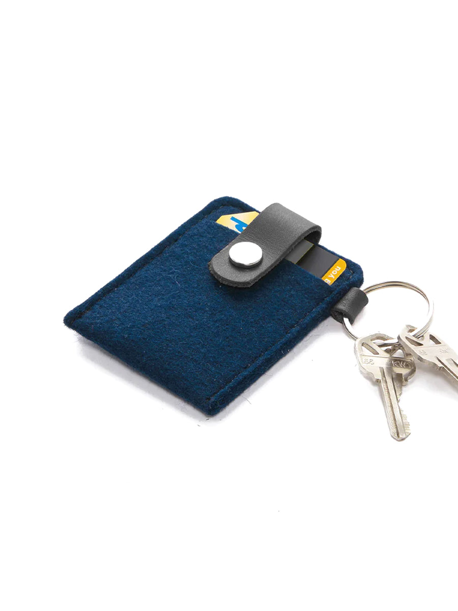 Felt Key Card Case - Marine