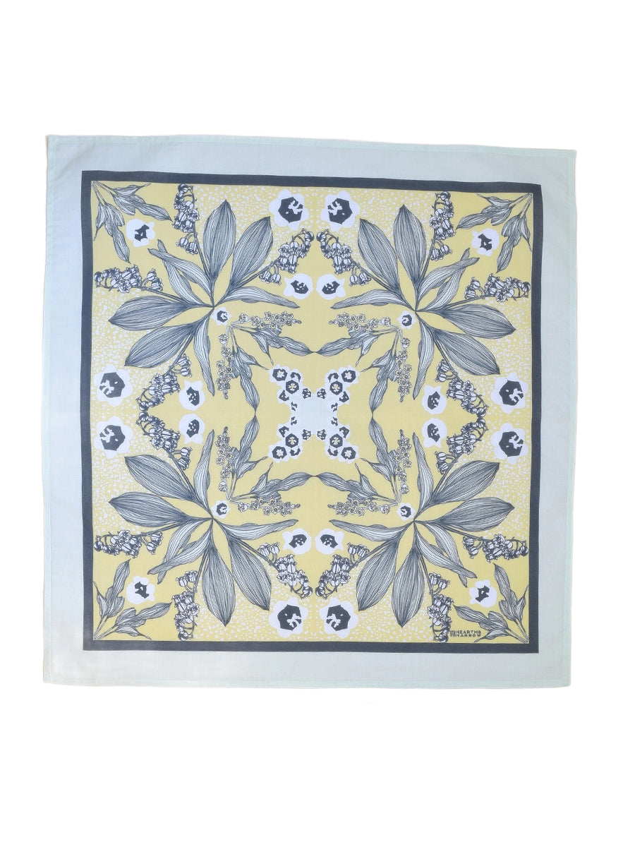 Lily of the Valley Bandana - Botanical Green