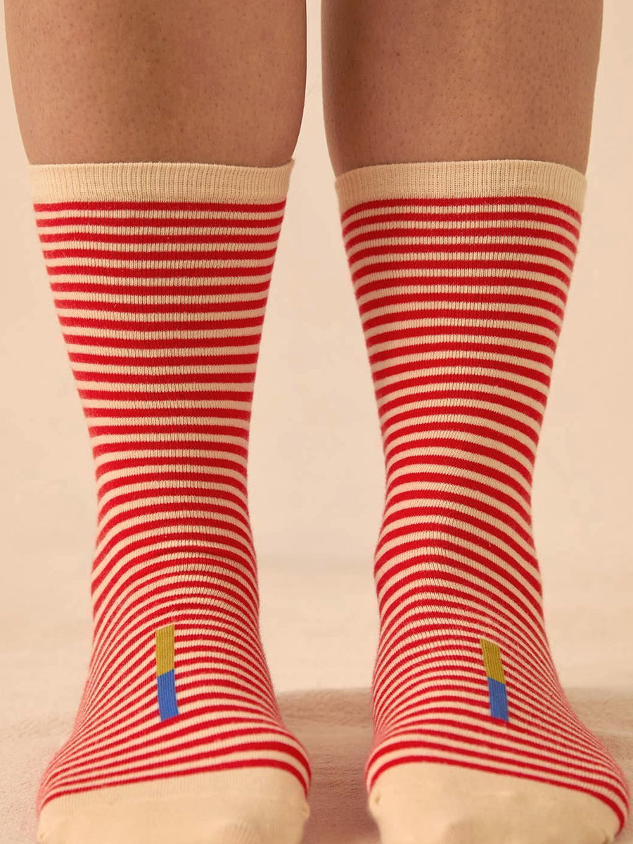 Clayton Striped Crew Socks