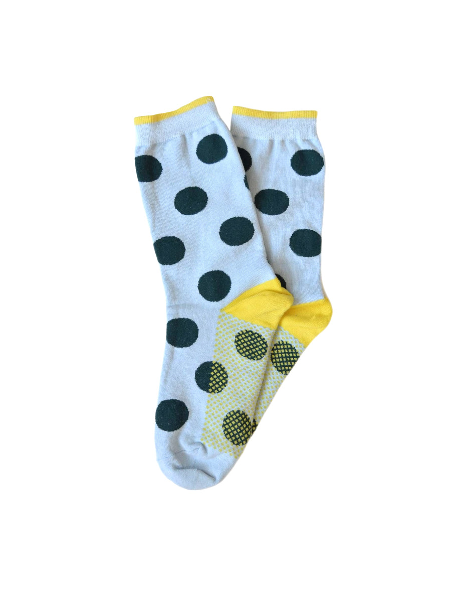 Clipper Polka Dot Crew Socks