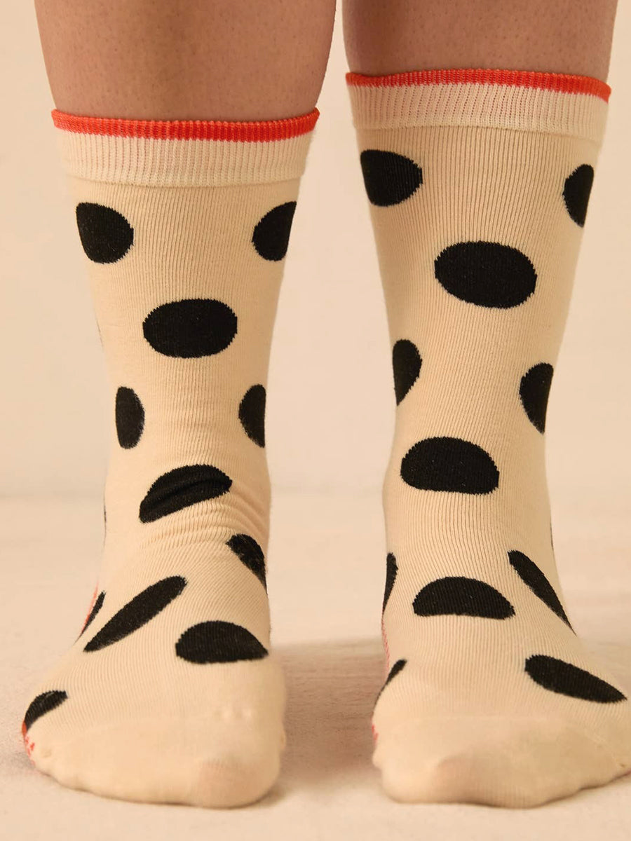 Valley Polka Dot Crew Socks