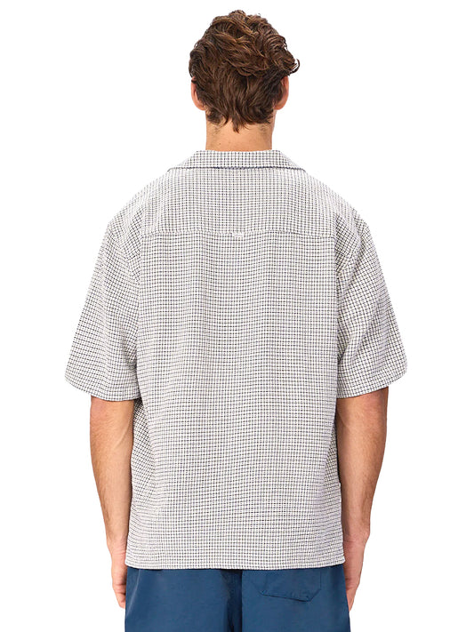 The Cornella Short Sleeve Shirt - Petrol Combo