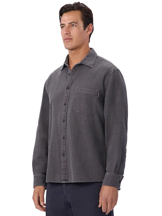 The Lisbon Long Sleeve Shirt - Asphalt