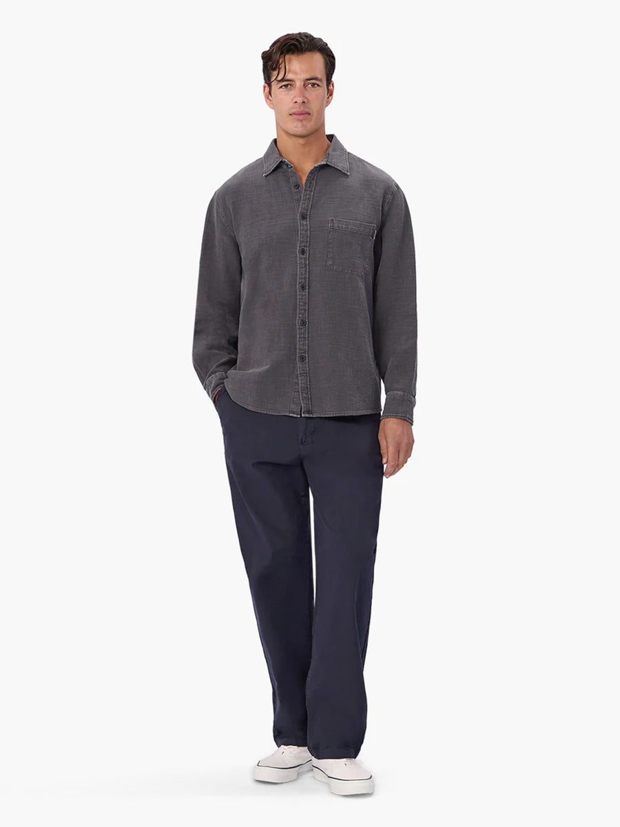 The Lisbon Long Sleeve Shirt - Asphalt